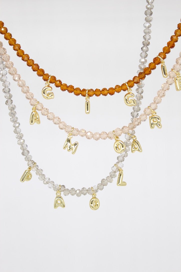 Custom Bubble Necklace - Gray - Image 3