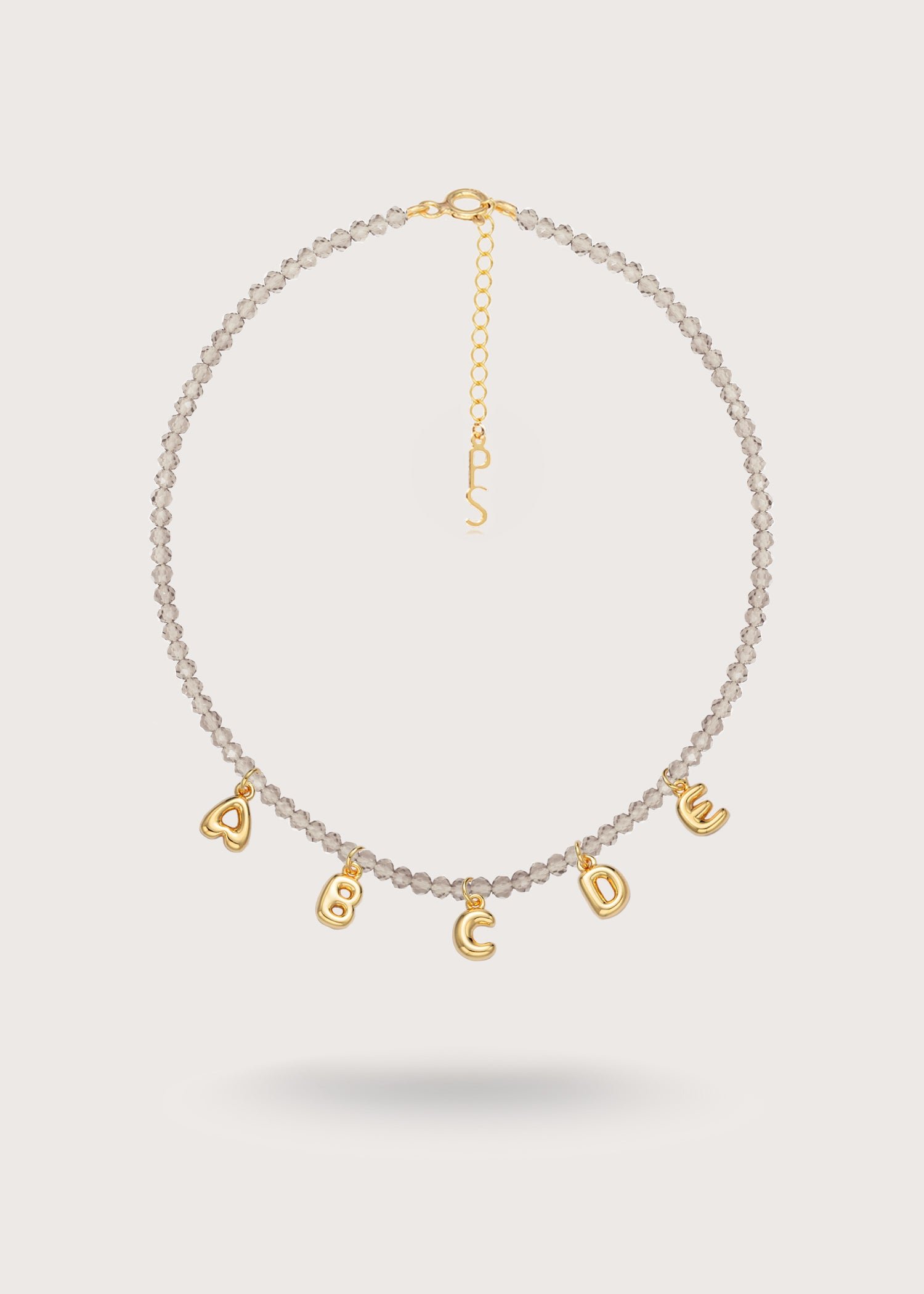 Custom Bubble Necklace - Gray