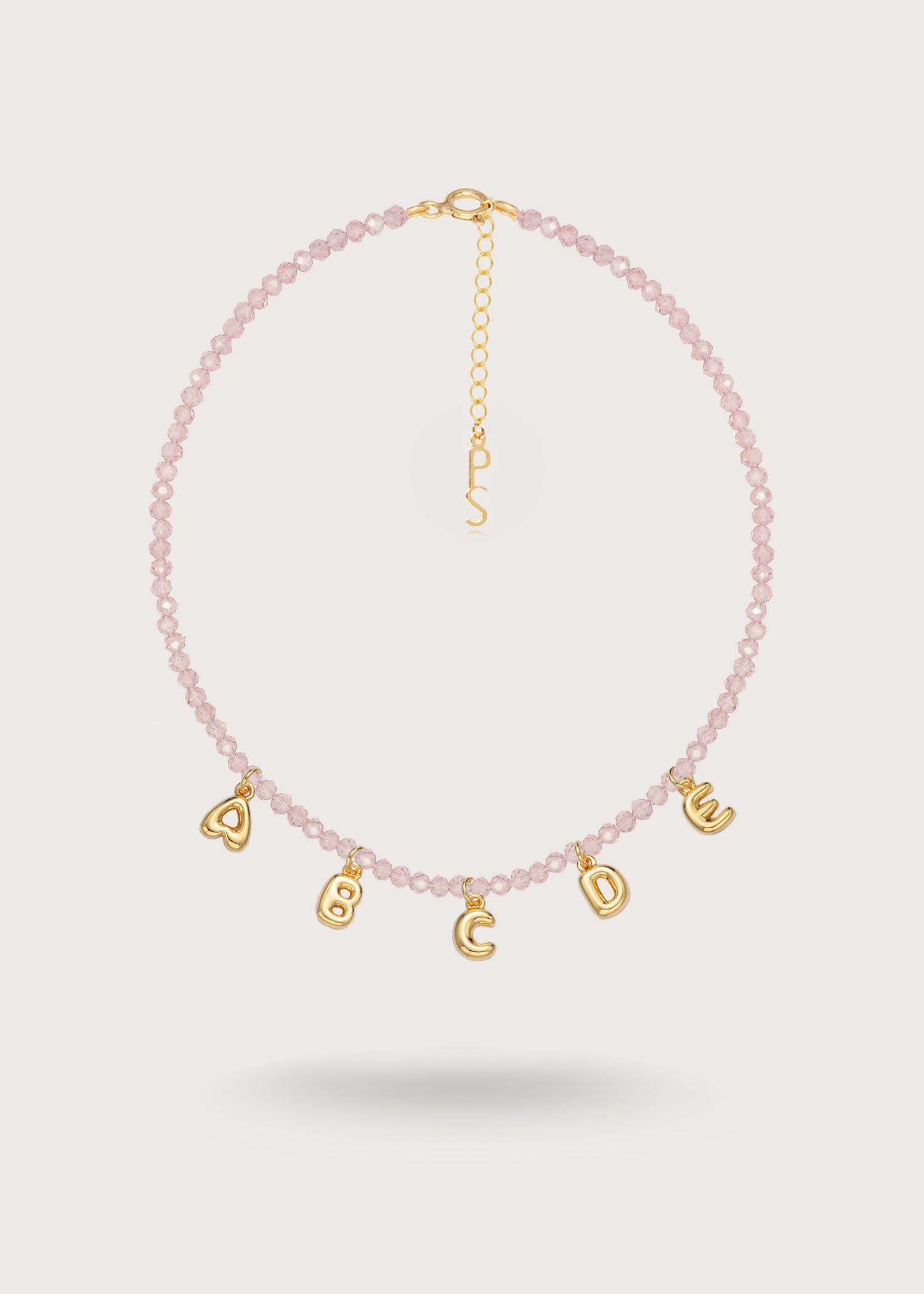 Custom Bubble Necklace - Pink