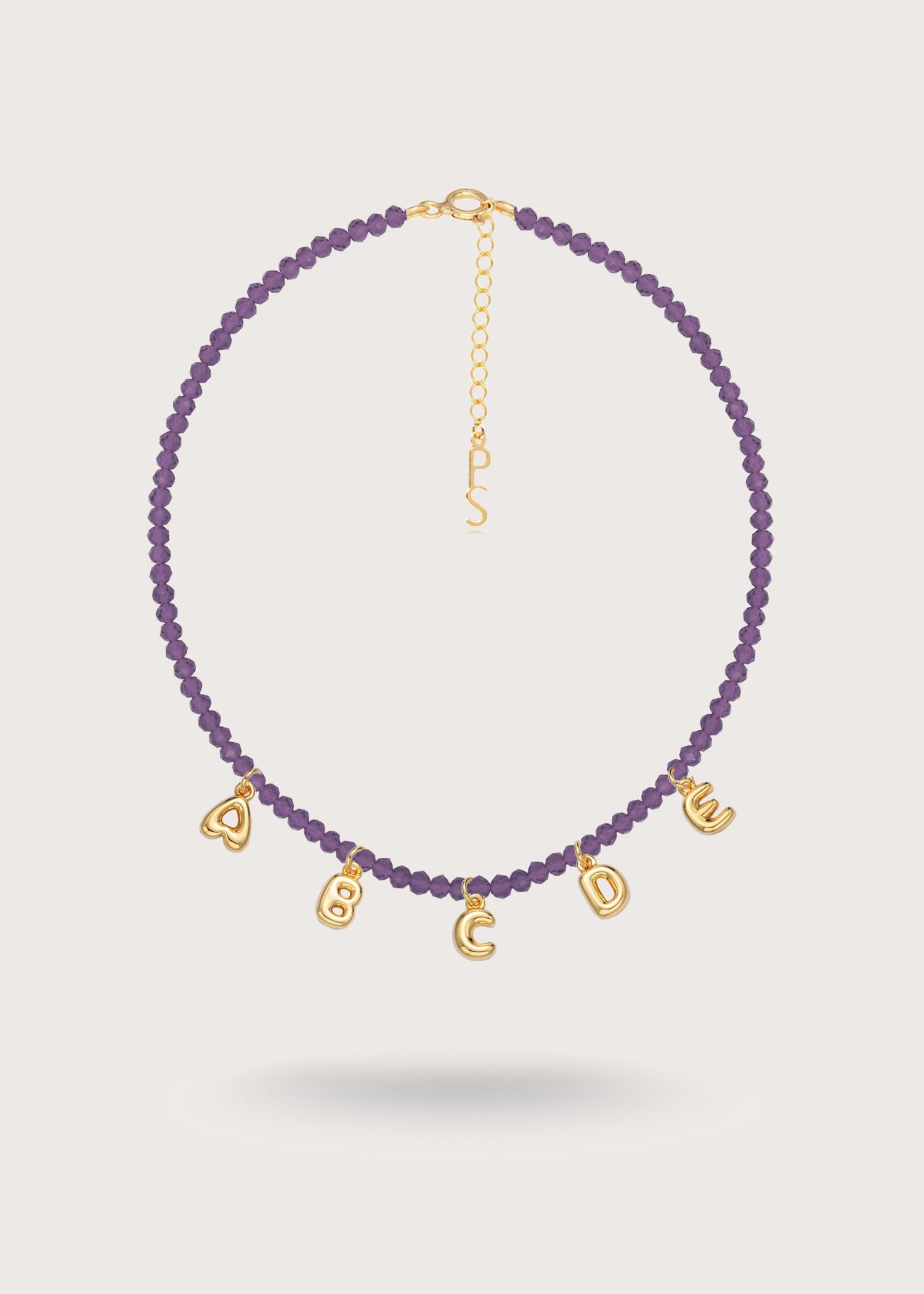 Custom Bubble Necklace - Purple