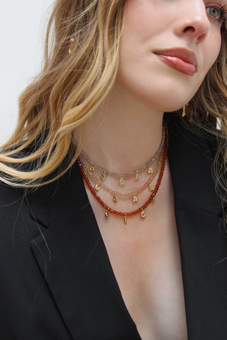 Custom Bubble Necklace - Gray - Image 4