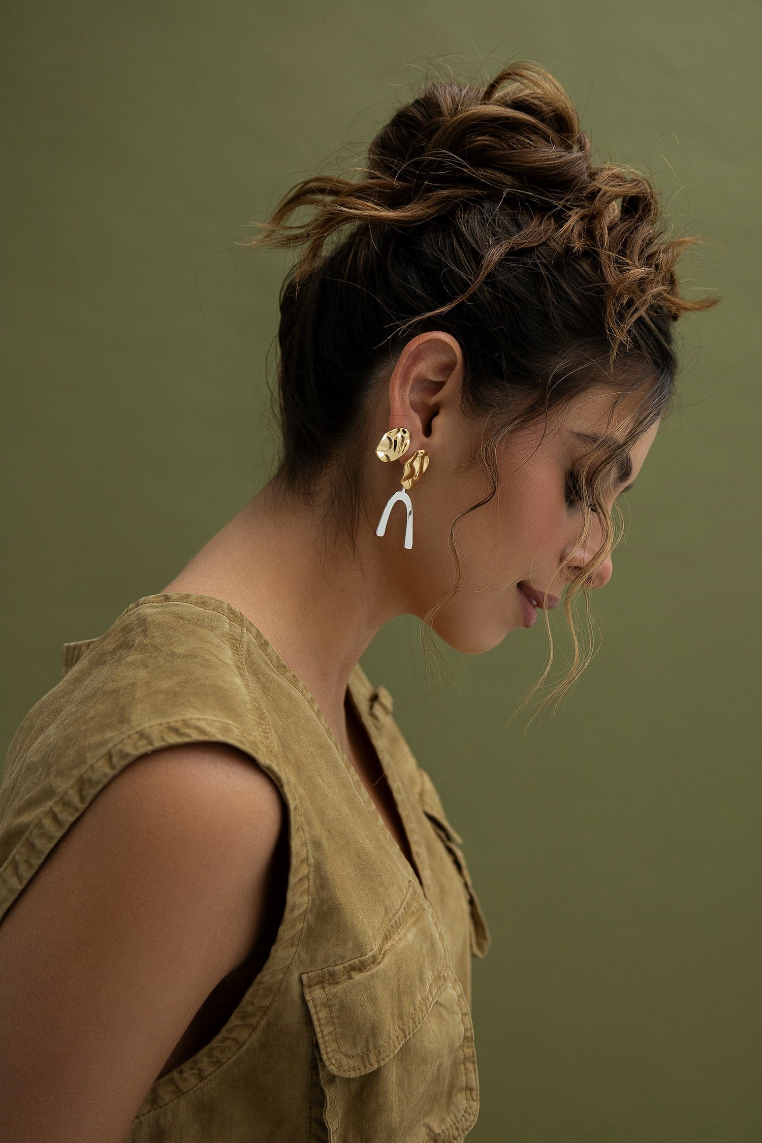 MATISSE Duo tone Earrings - Image 2