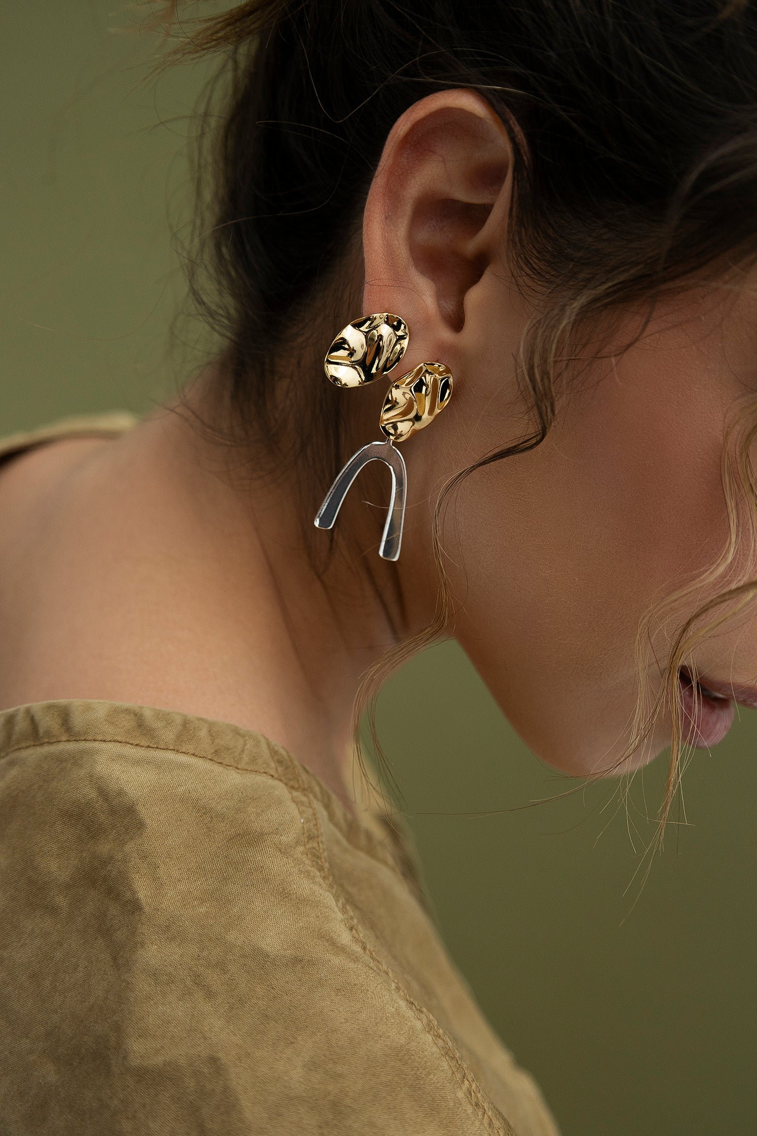 MATISSE Duo tone Earrings - Image 3