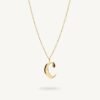 INITIAL GOLD - Ball chain 20"