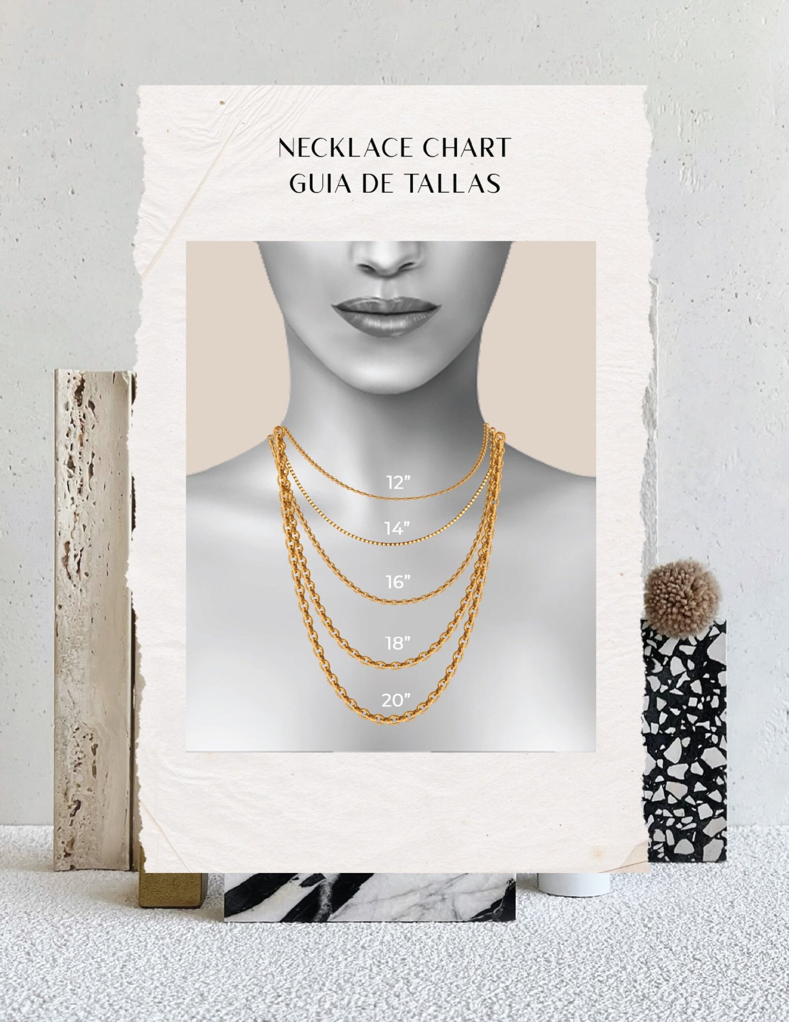 Custom Bubble Necklace - Gray - Image 6